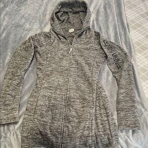 Bench Gray Zip-Up fleece Hoodie with Logo size XS